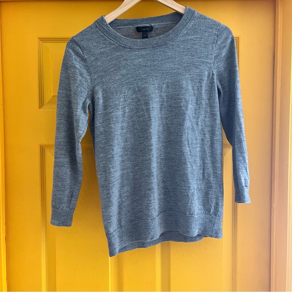 Jcrew Gray Knit Sweater